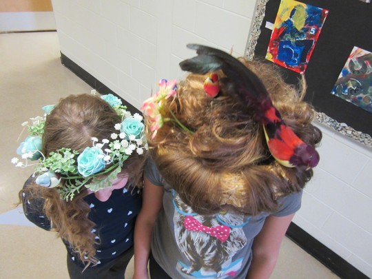 From bird's nests to rainbows and cupcakes....hair is where it's at in bison country!